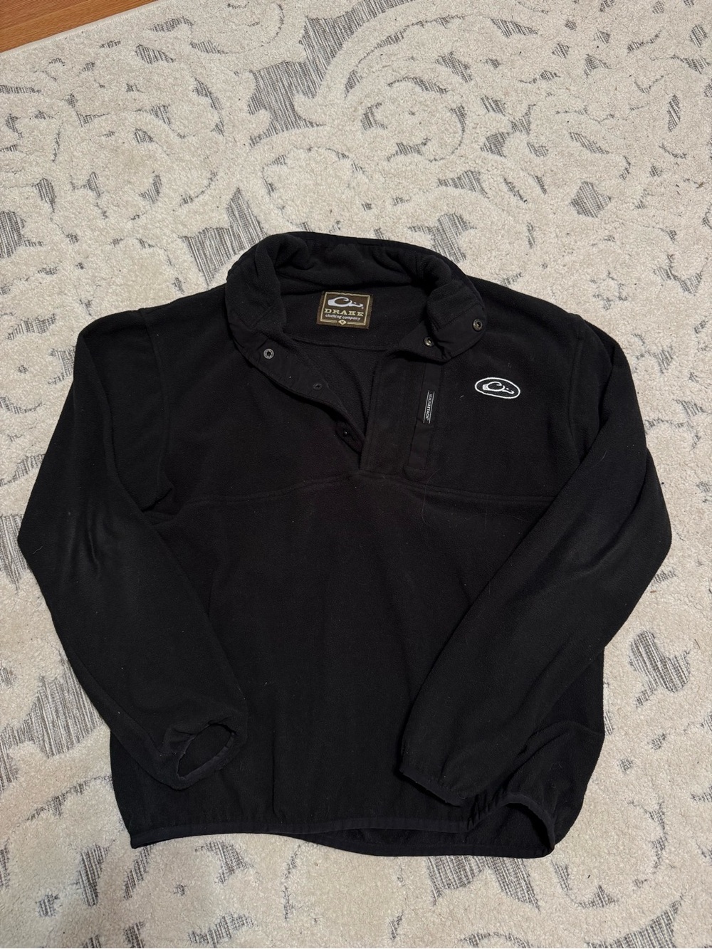 Black Drake Fleece Pullover Jacket